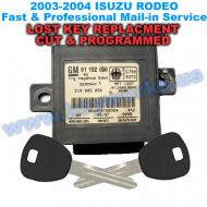 Isuzu Rodeo (2003-2004) Key Replacement