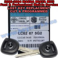 Mazda Miata 2000-2005 Key Replacement Programming
