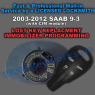 Saab 9-3 (CIM) (03-12) Key Replacement